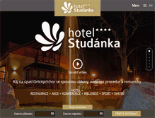 Tablet Screenshot of hotelstudanka.cz